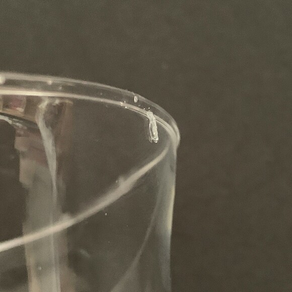 Elements Candle Holders Clear Glass Etched Leaves 5 7/8" High - Picture 9 of 9